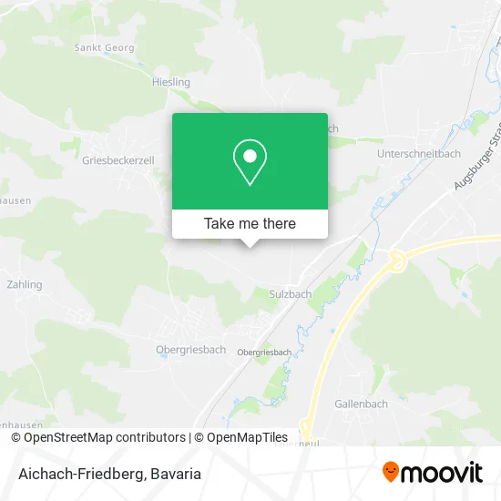 Карта Aichach-Friedberg