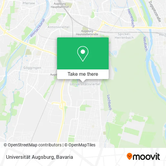 Карта Universität Augsburg