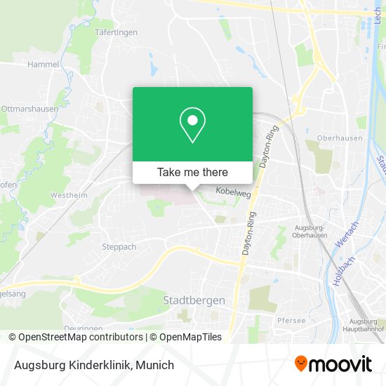 Augsburg Kinderklinik map