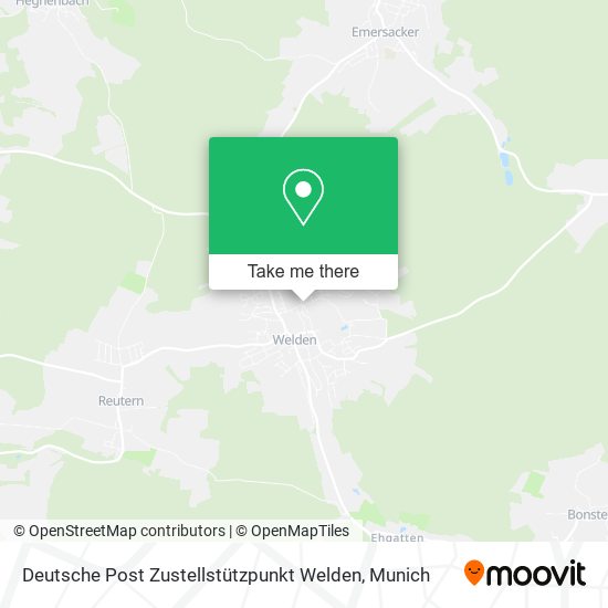 Deutsche Post Zustellstützpunkt Welden map