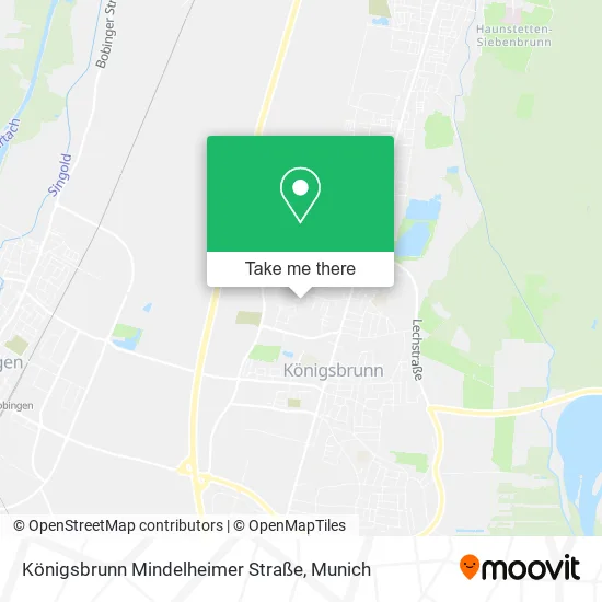Карта Königsbrunn Mindelheimer Straße