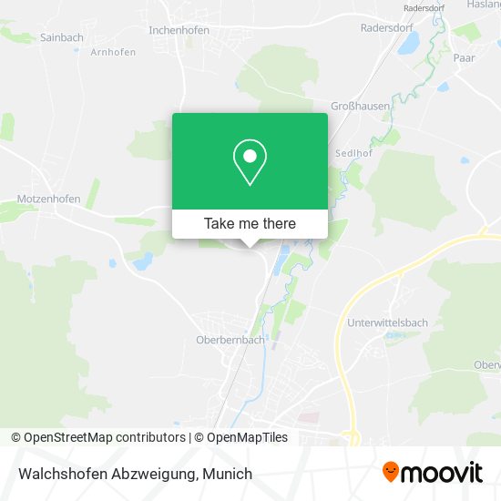 Walchshofen Abzweigung map