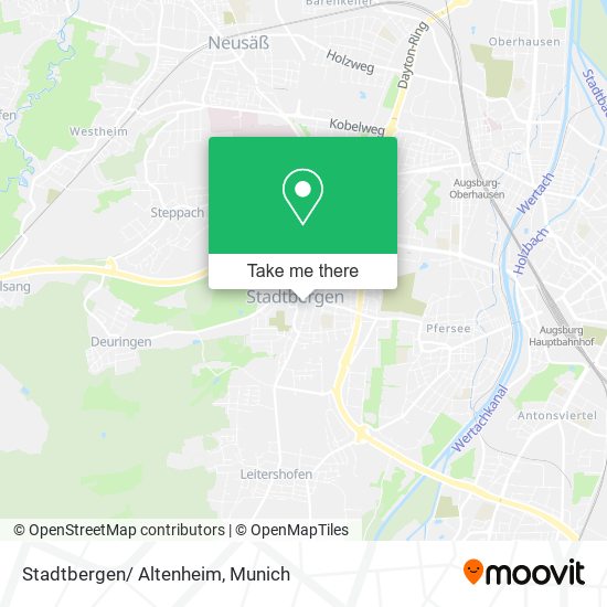 Stadtbergen/ Altenheim map