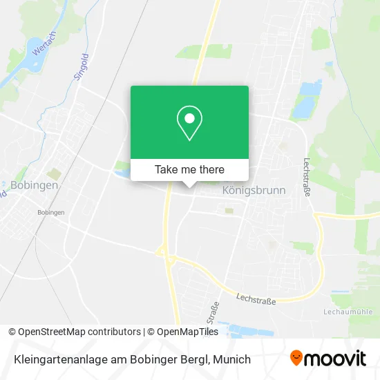 Карта Kleingartenanlage am Bobinger Bergl