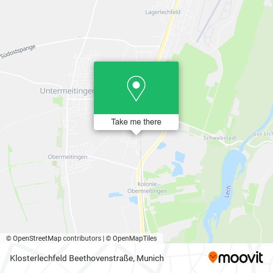 Klosterlechfeld Beethovenstraße map