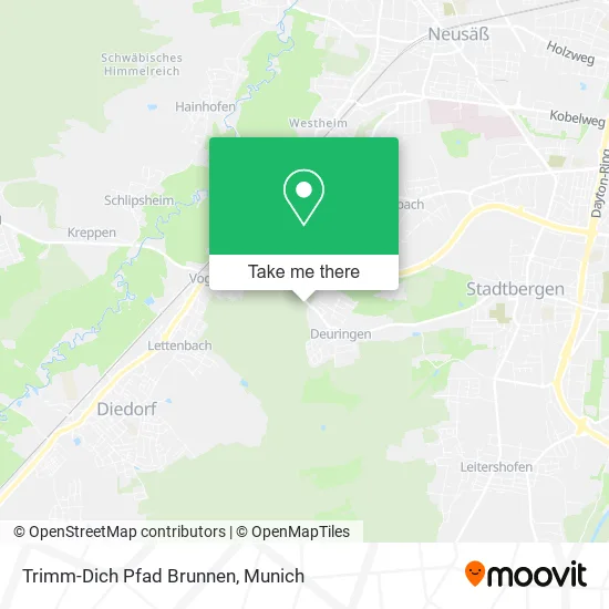 Карта Trimm-Dich Pfad Brunnen