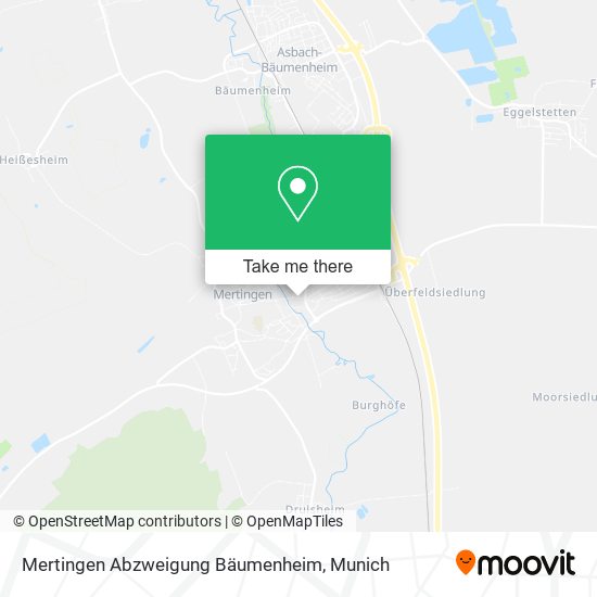 Карта Mertingen Abzweigung Bäumenheim