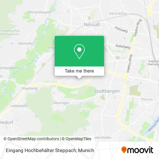 Карта Eingang Hochbehälter Steppach