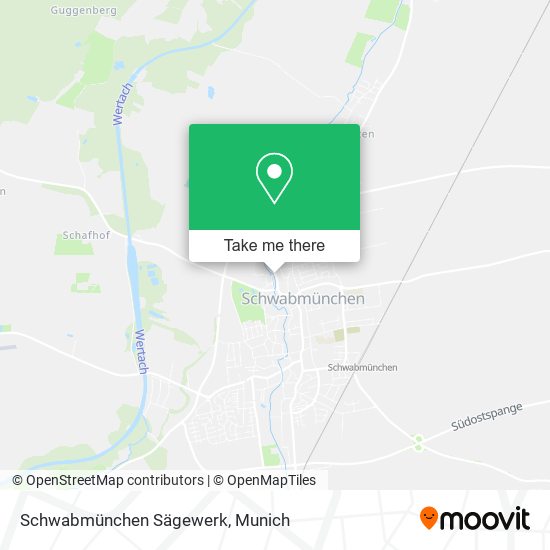 Schwabmünchen Sägewerk map
