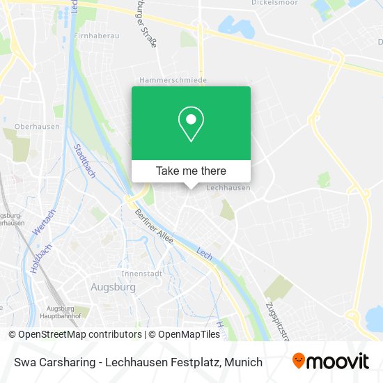 Swa Carsharing - Lechhausen Festplatz map