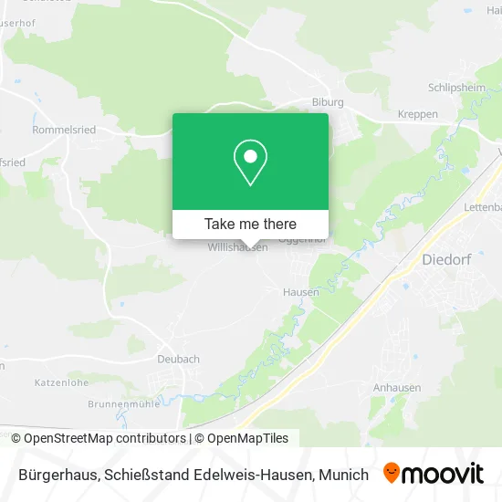 Карта Bürgerhaus, Schießstand Edelweis-Hausen