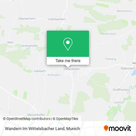 Wandern Im Wittelsbacher Land map
