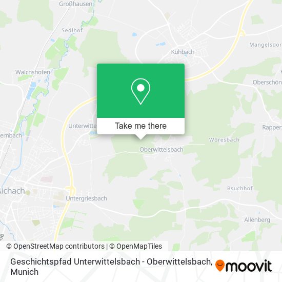 Geschichtspfad Unterwittelsbach - Oberwittelsbach map