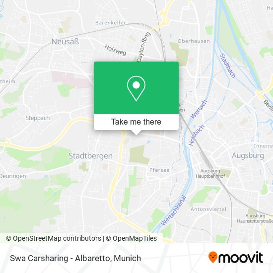 Карта Swa Carsharing - Albaretto