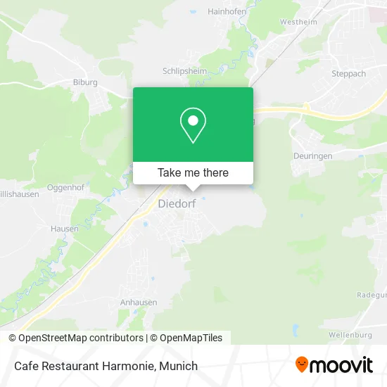 Карта Cafe Restaurant Harmonie