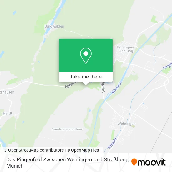 Карта Das Pingenfeld Zwischen Wehringen Und Straßberg