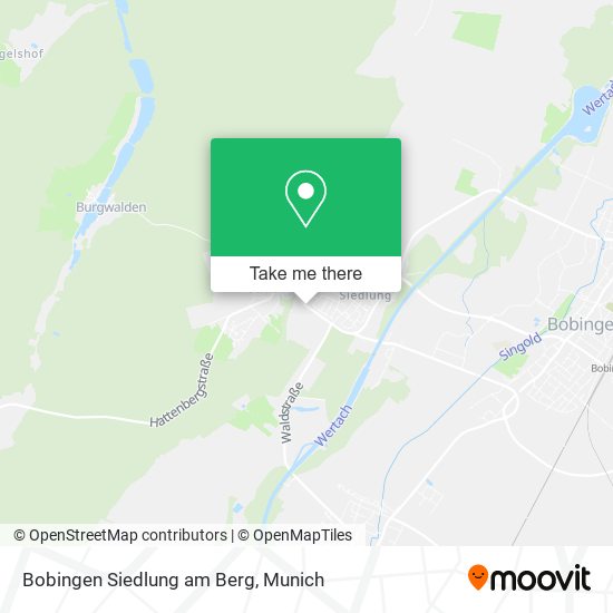 Bobingen Siedlung am Berg map