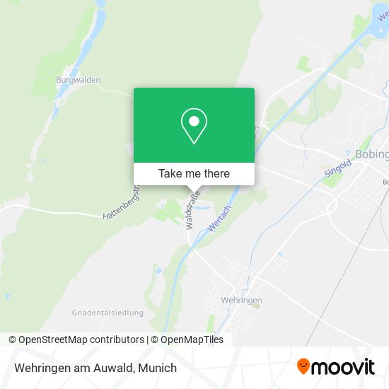Wehringen am Auwald map