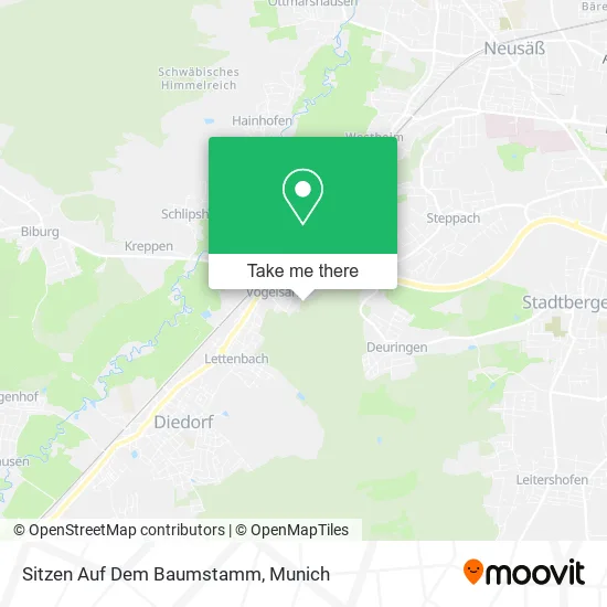 Карта Sitzen Auf Dem Baumstamm