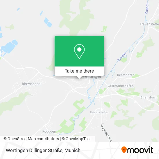 Карта Wertingen Dillinger Straße
