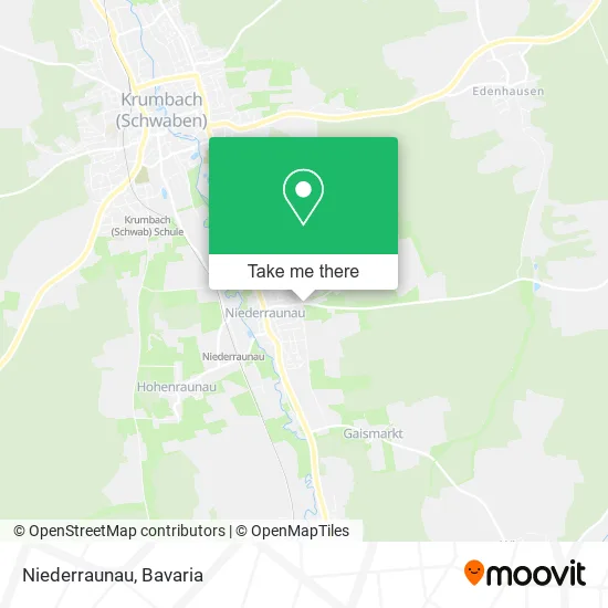 Карта Niederraunau