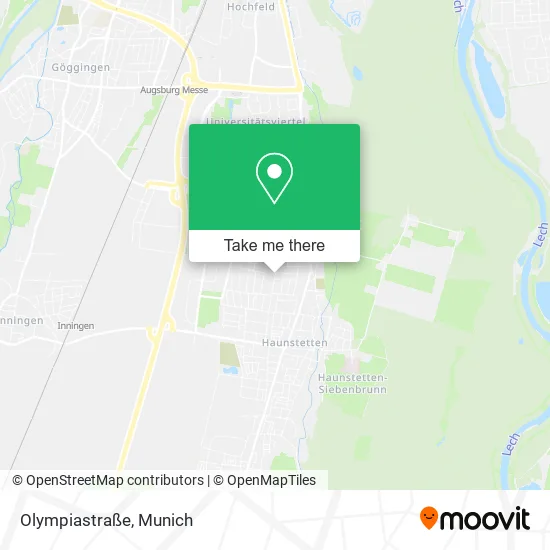 Карта Olympiastraße