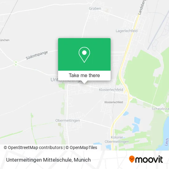 Карта Untermeitingen Mittelschule
