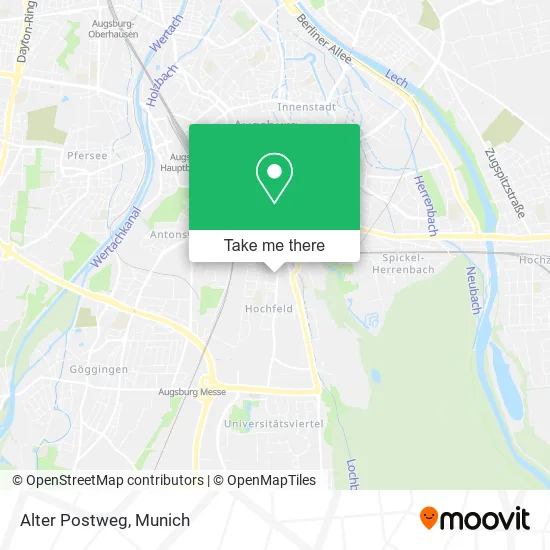 Карта Alter Postweg