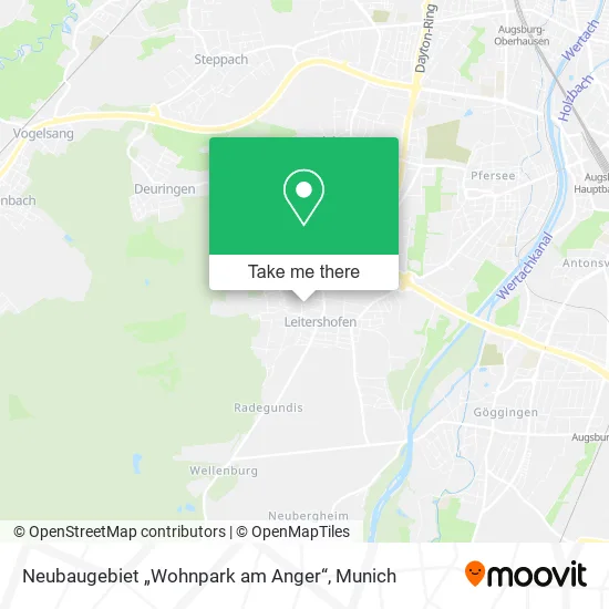 Карта Neubaugebiet „Wohnpark am Anger“