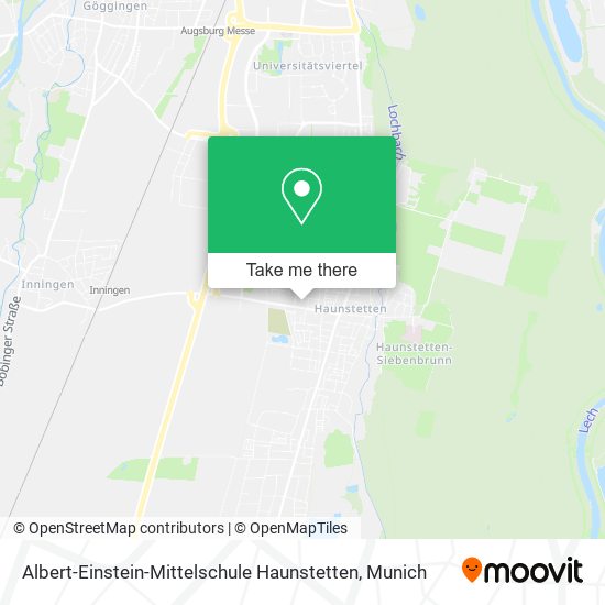 Albert-Einstein-Mittelschule Haunstetten map