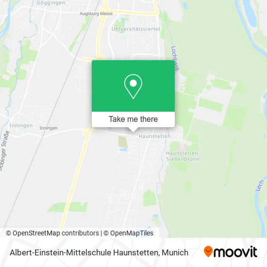 Карта Albert-Einstein-Mittelschule Haunstetten