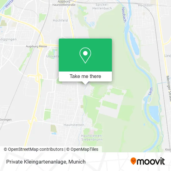 Карта Private Kleingartenanlage