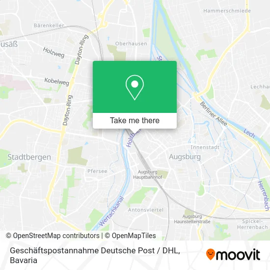 Карта Geschäftspostannahme Deutsche Post / DHL