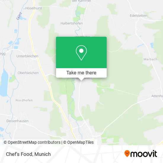 Карта Chef's Food