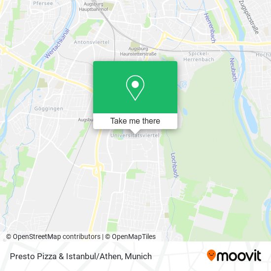 Presto Pizza & Istanbul/Athen map