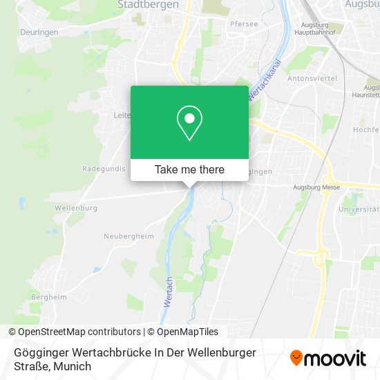 Gögginger Wertachbrücke In Der Wellenburger Straße map