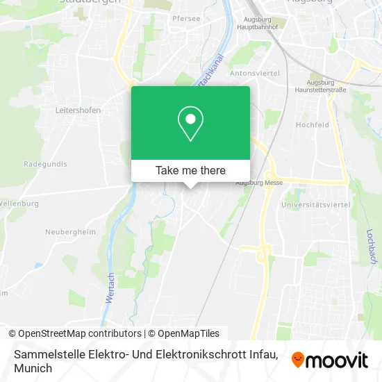Карта Sammelstelle Elektro- Und Elektronikschrott Infau