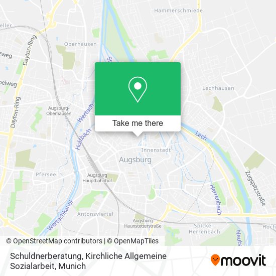 Schuldnerberatung, Kirchliche Allgemeine Sozialarbeit map