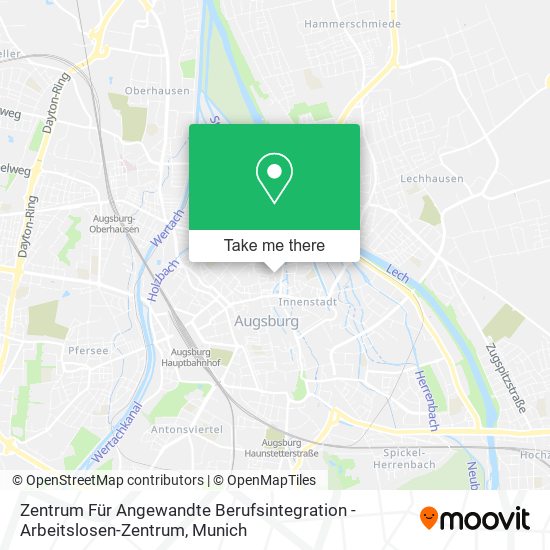 Карта Zentrum Für Angewandte Berufsintegration - Arbeitslosen-Zentrum