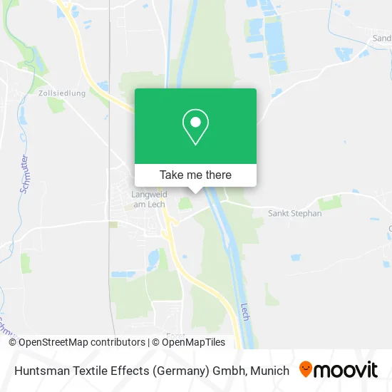 Карта Huntsman Textile Effects (Germany) Gmbh