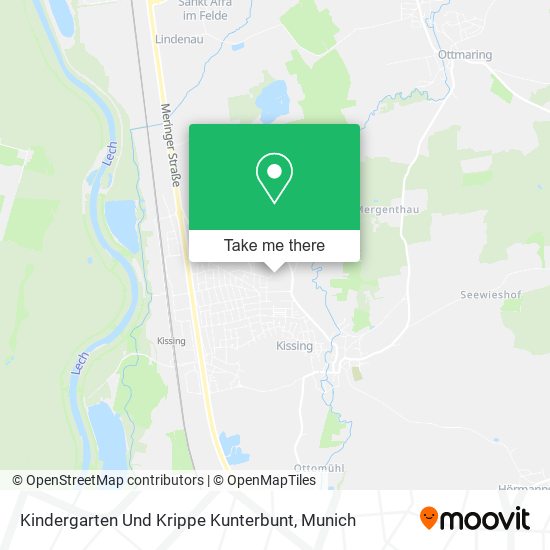 Kindergarten Und Krippe Kunterbunt map