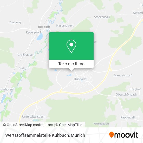 Wertstoffsammelstelle Kühbach map