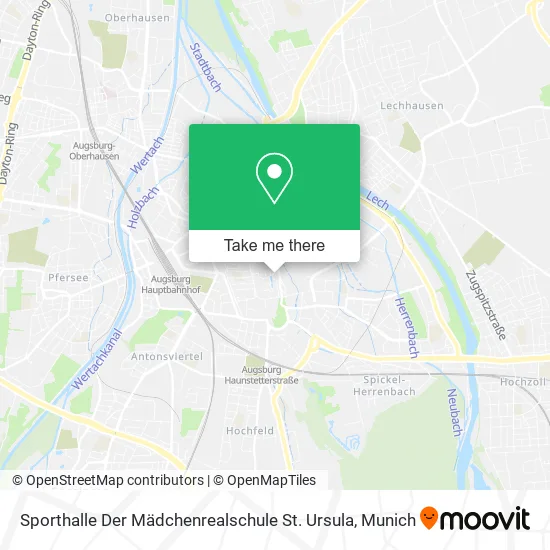 Карта Sporthalle Der Mädchenrealschule St. Ursula