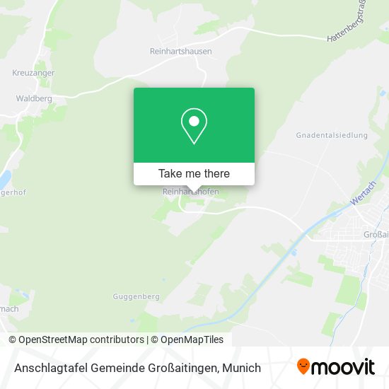 Anschlagtafel Gemeinde Großaitingen map