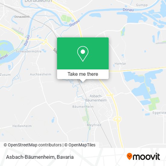Asbach-Bäumenheim map