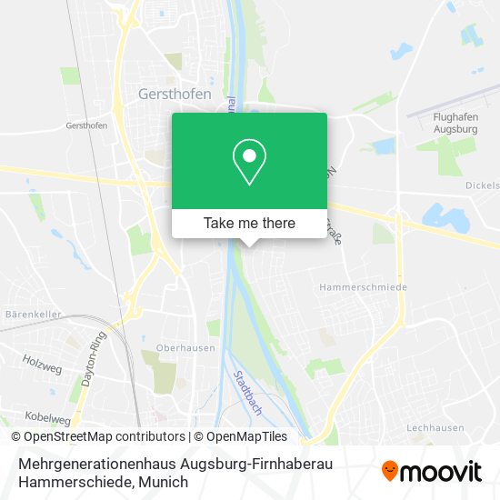 Mehrgenerationenhaus Augsburg-Firnhaberau Hammerschiede map