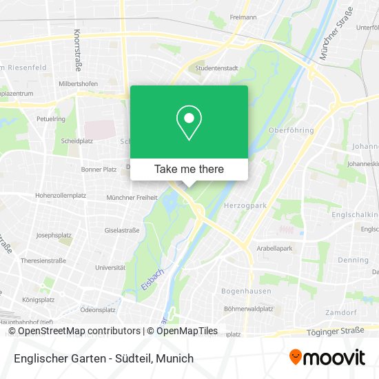 Englischer Garten - Südteil map