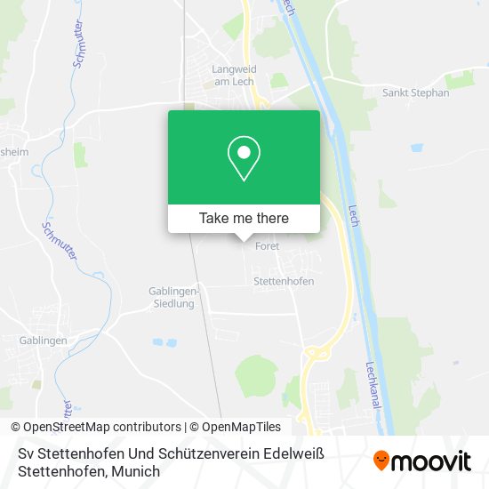 Sv Stettenhofen Und Schützenverein Edelweiß Stettenhofen map