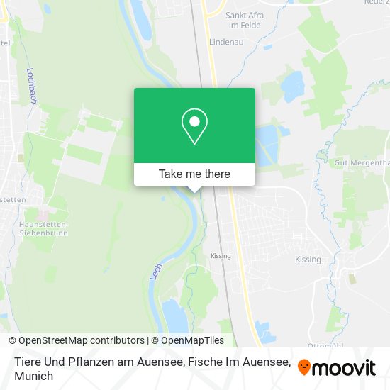 Tiere Und Pflanzen am Auensee, Fische Im Auensee map