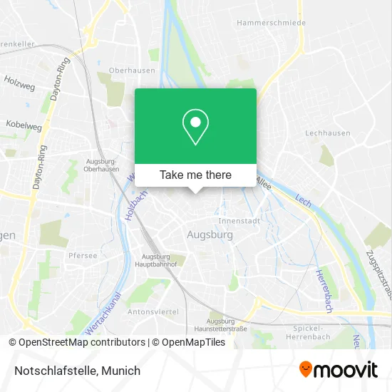 Карта Notschlafstelle